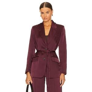 1. State Red Soft Blazer With Sash Size 10